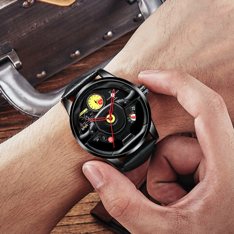 Three-dimensional Steering Wheel Hollow Watch