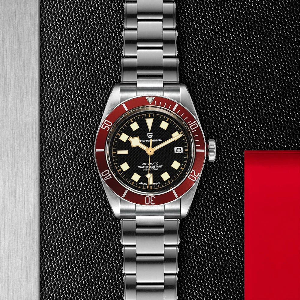 2025 New PAGANI DESIGN BB58 Mechanical Wristwatch men Luxury Automatic watch for men Waterproof steel strap NH35A Reloj Hombre